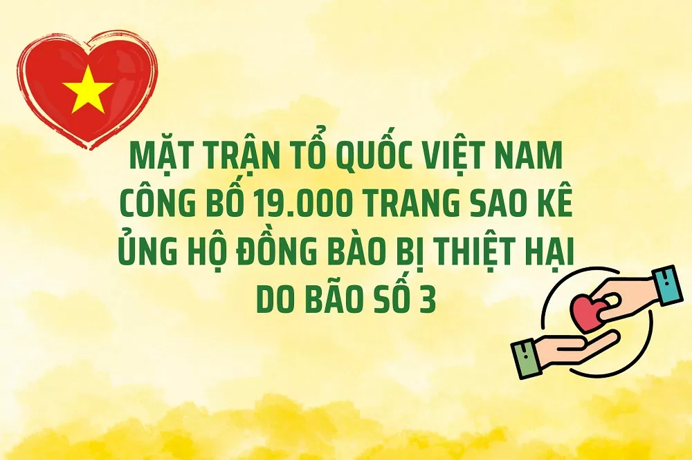 Link tải file 19.000 trang sao kê ủng hộ đồng bào của Mặt trận Tổ quốc Việt Nam