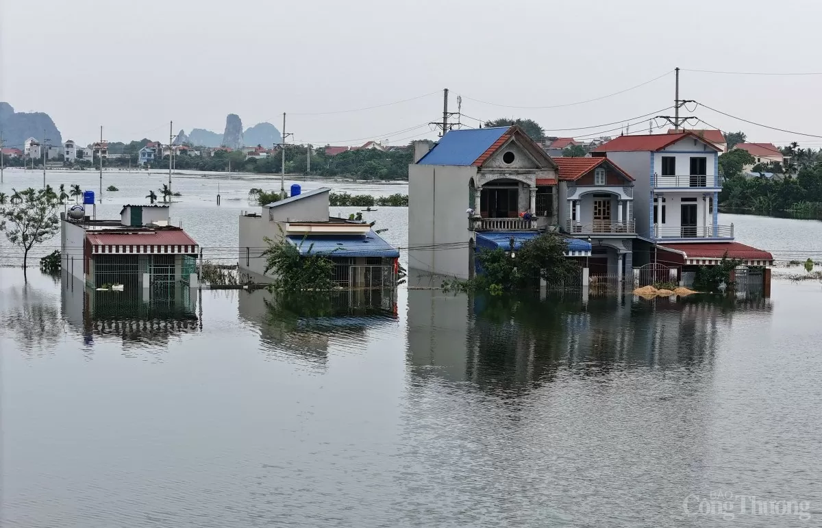 Hà Nội: Huyện Mỹ Đức vẫn chìm trong biển nước