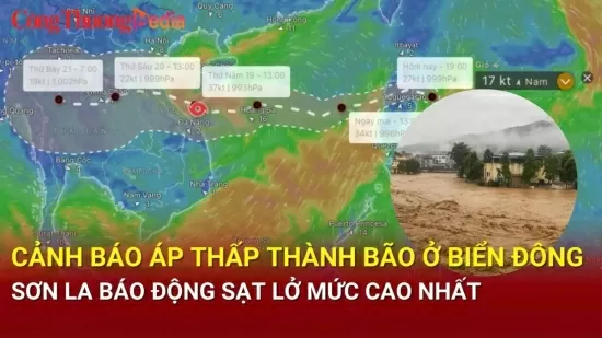 Điểm nóng 24h ngày 16/9: Cảnh báo áp thấp nhiệt đới thành bão số 4; Báo động sạt lở tại nhiều nơi