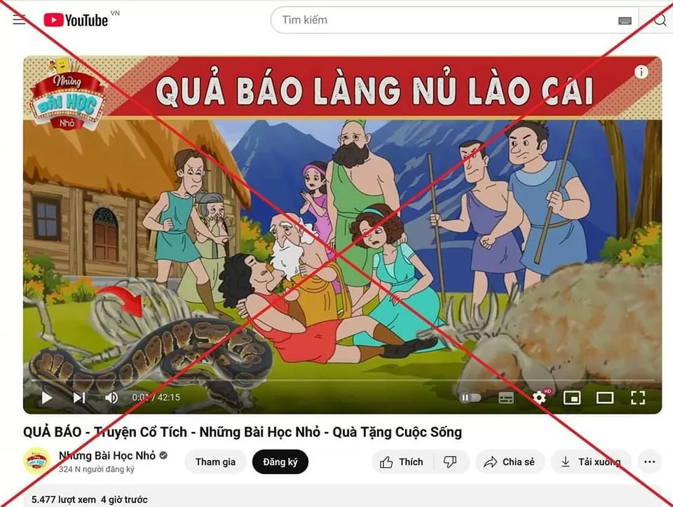 Kênh Youtube 'Những bài học nhỏ' gây phẫn nộ vì câu view từ nỗi đau Làng Nủ