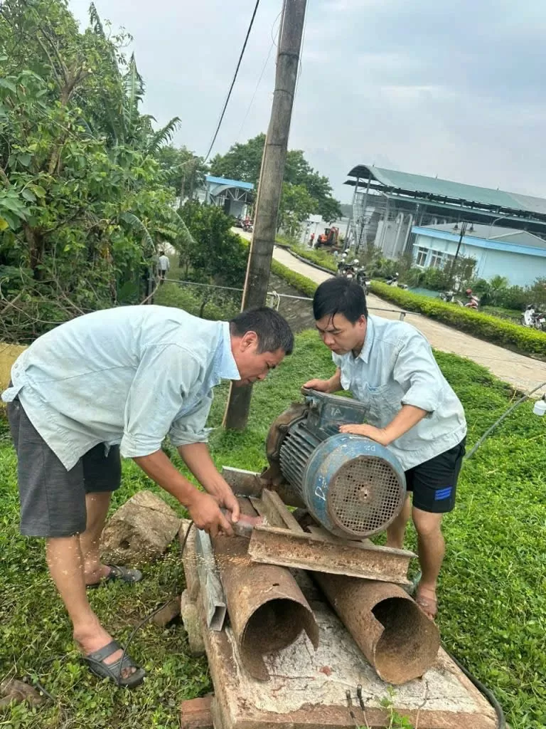 Vĩnh Phúc khắc phục khó khăn sau bão lũ để cấp nước sạch phục vụ người dân