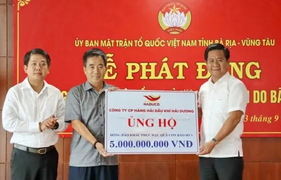 Bà Rịa - Vũng Tàu: Tiếp nhận thêm gần 6 tỷ đồng ủng hộ đồng bào bị ảnh hưởng bão số 3