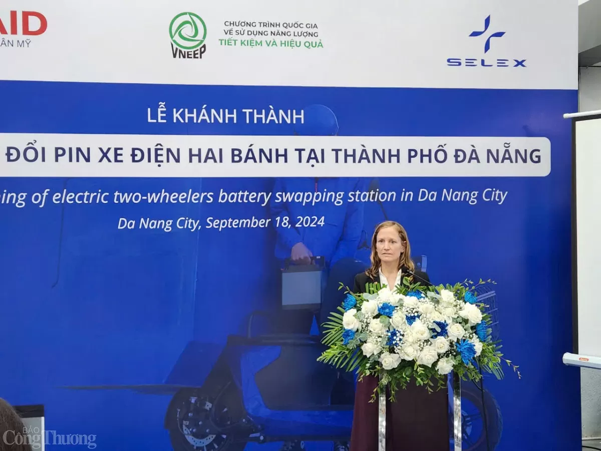 Đà Nẵng:  Khánh thành trạm hoán đổi pin xe điện hai bánh đầu tiên