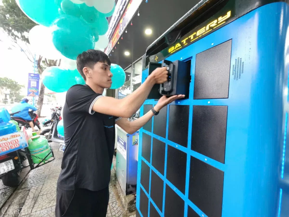 Đà Nẵng:  Khánh thành trạm hoán đổi pin xe điện hai bánh đầu tiên