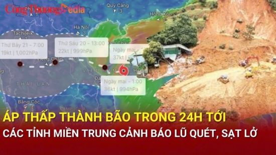 tin bao khan cap 189 ap thap thanh bao trong 24h toi cac tinh mien trung canh bao lu quet sat lo