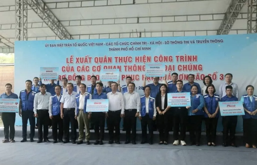 Lòng yêu thương, nghĩa cử cao đẹp của báo chí TP. Hồ Chí Minh hướng về miền Bắc