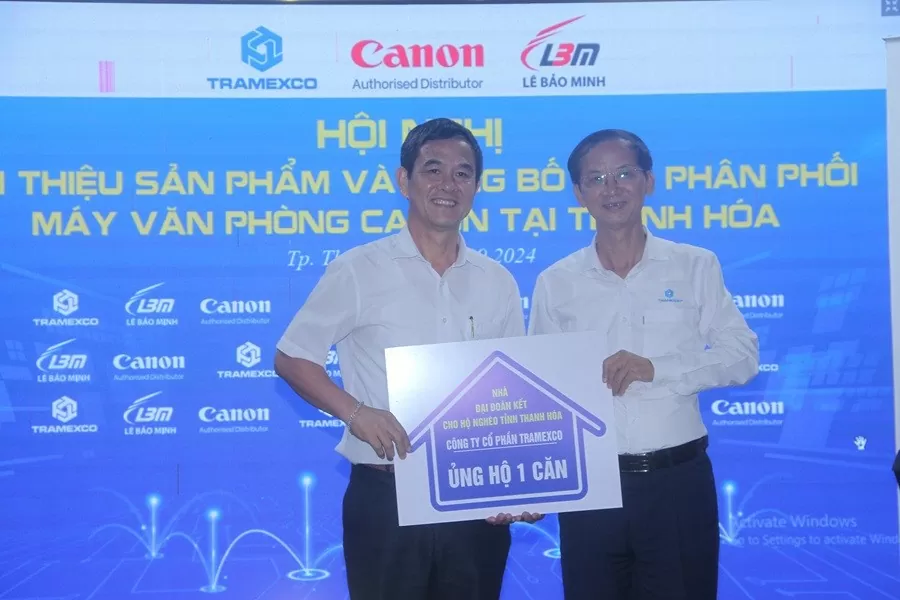 Tramexco giới thiệu sản phẩm và công bố nhà phân phối máy văn phòng Canon tại Thanh Hoá