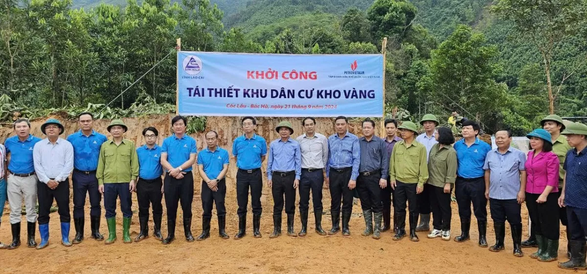 Petrovietnam khởi công, quyết tâm tái thiết khu dân cư thôn Kho Vàng