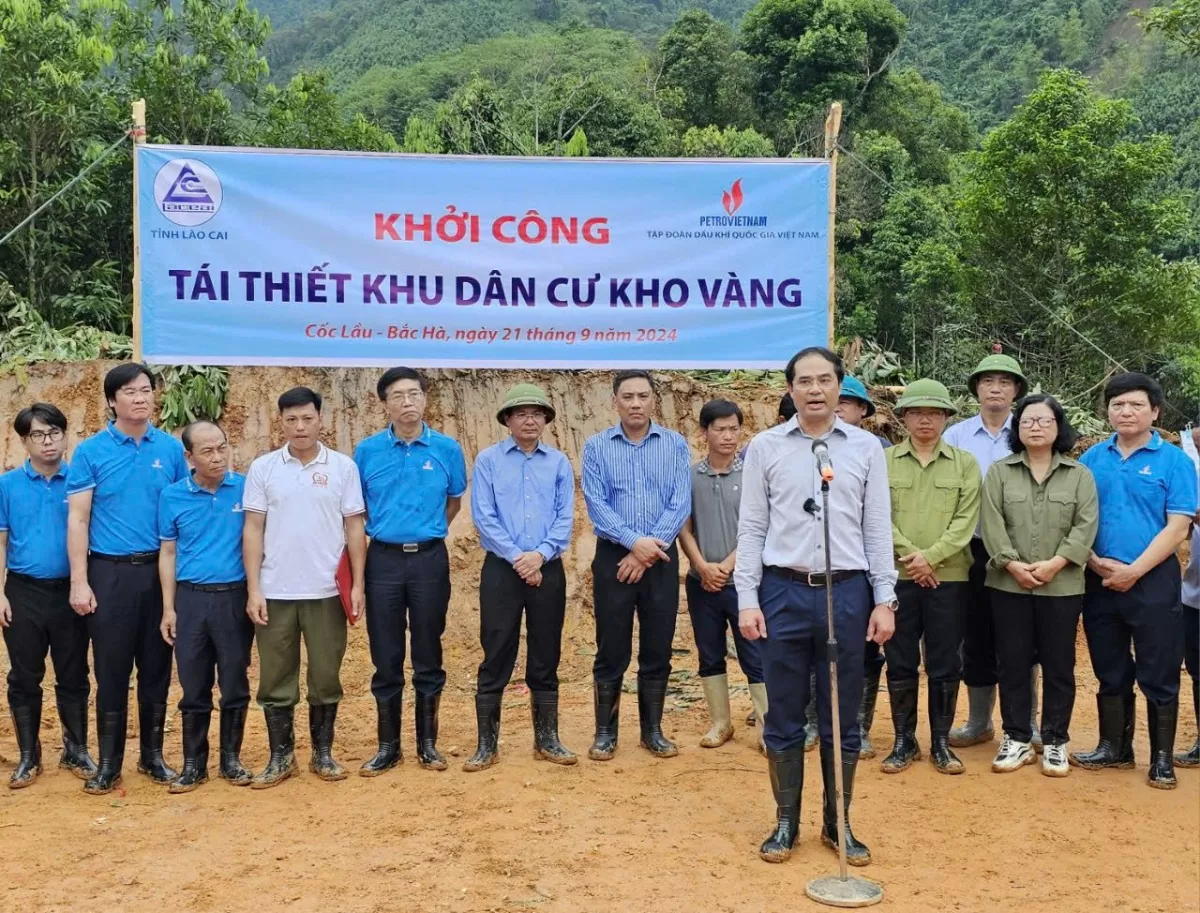 Petrovietnam khởi công, quyết tâm tái thiết khu dân cư thôn Kho Vàng