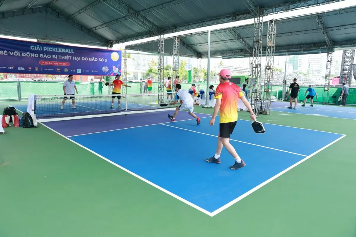 Giải Pickleball - Chia sẻ với đồng bào bị thiệt hại do bão số 3