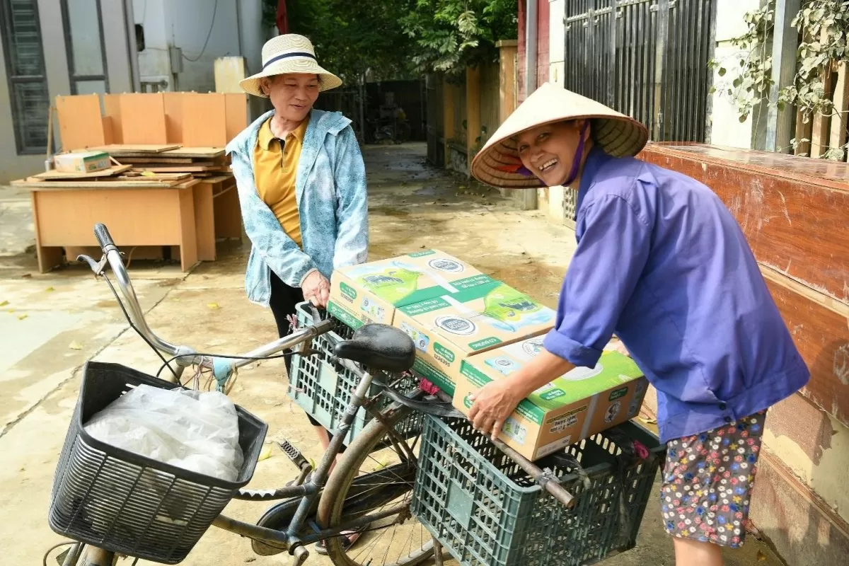 Dinh dưỡng yêu thương, ấm áp tình người tại những vùng chịu thiệt hại nặng nề sau bão