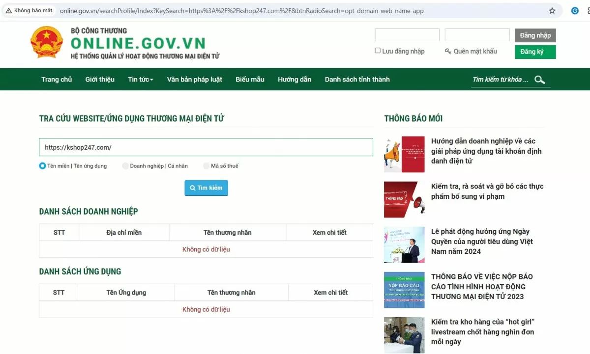 Bà Rịa – Vũng Tàu: Bát nháo hàng 'xách tay’ bán trên các website không đăng ký?