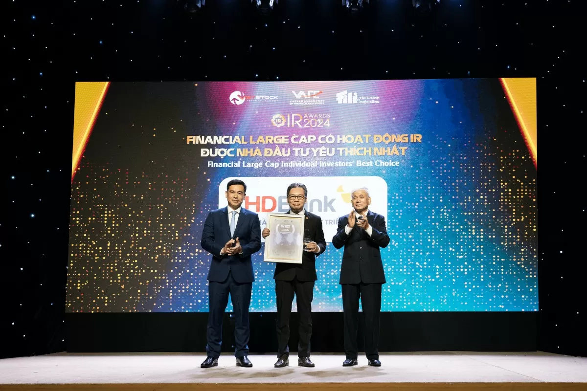 Ir Awards 2024: HDBank khẳng định vị thế trong quan hệ nhà đầu tư quốc tế