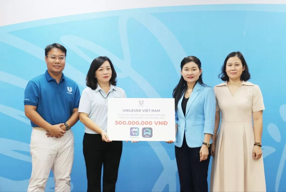 Unilever sát cánh cùng đồng bào miền Bắc khắc phục hậu quả sau cơn bão số 3