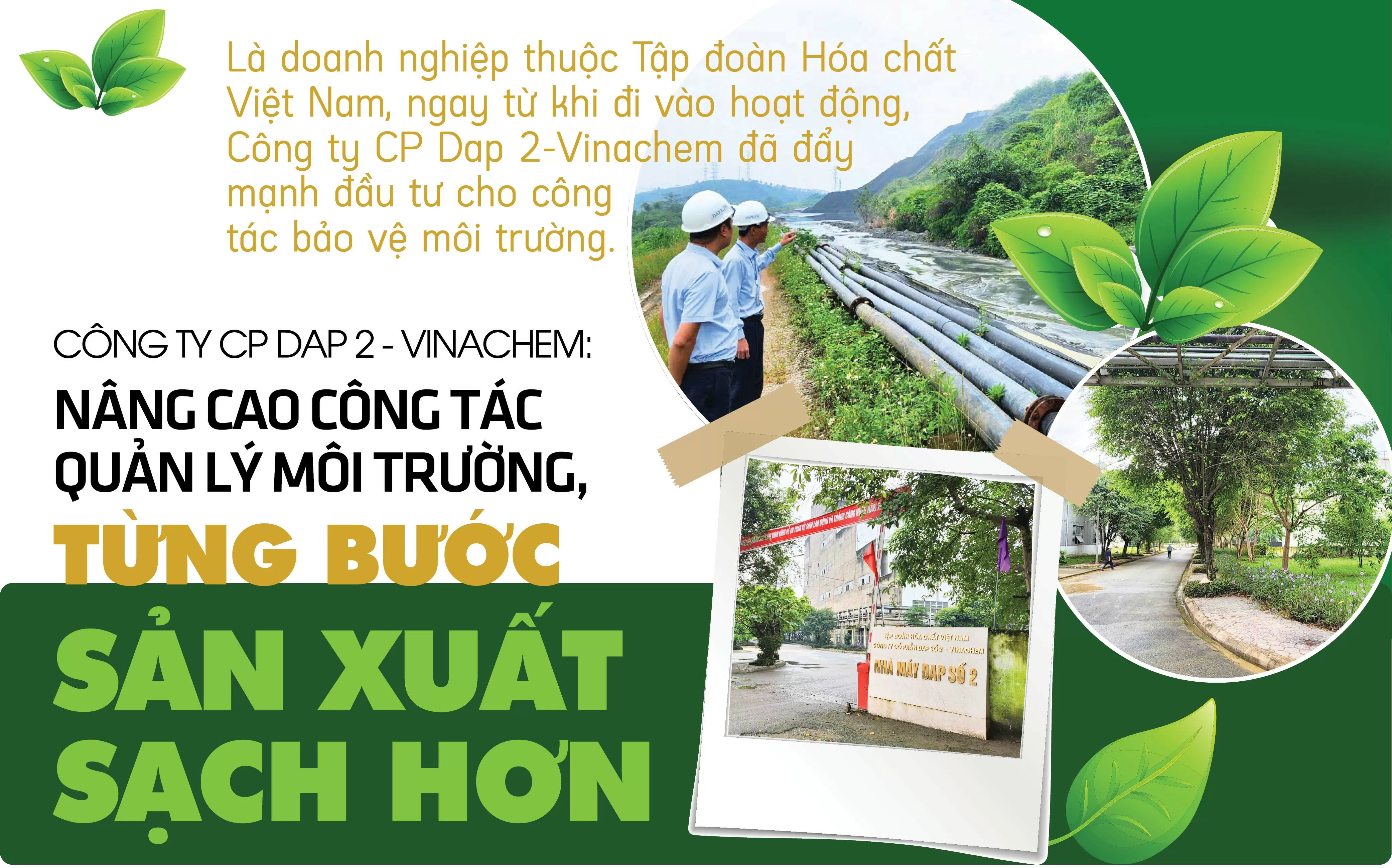 Công ty CP DAP 2-Vinachem: Nâng cao công tác quản lý môi trường, từng bước sản xuất sạch hơn