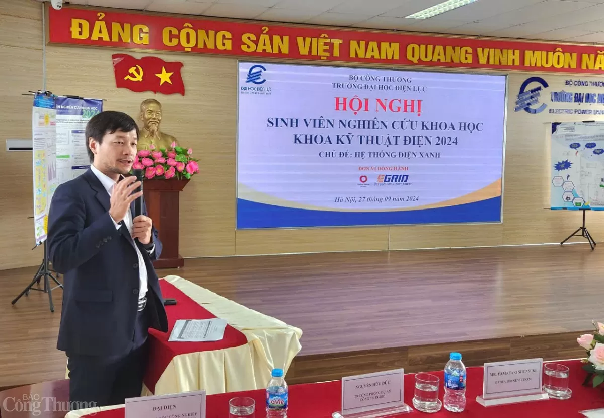 Trường Đại học Điện lực tổ chức hội nghị khoa học trong sinh viên với chủ đề ‘Hệ thống điện xanh”