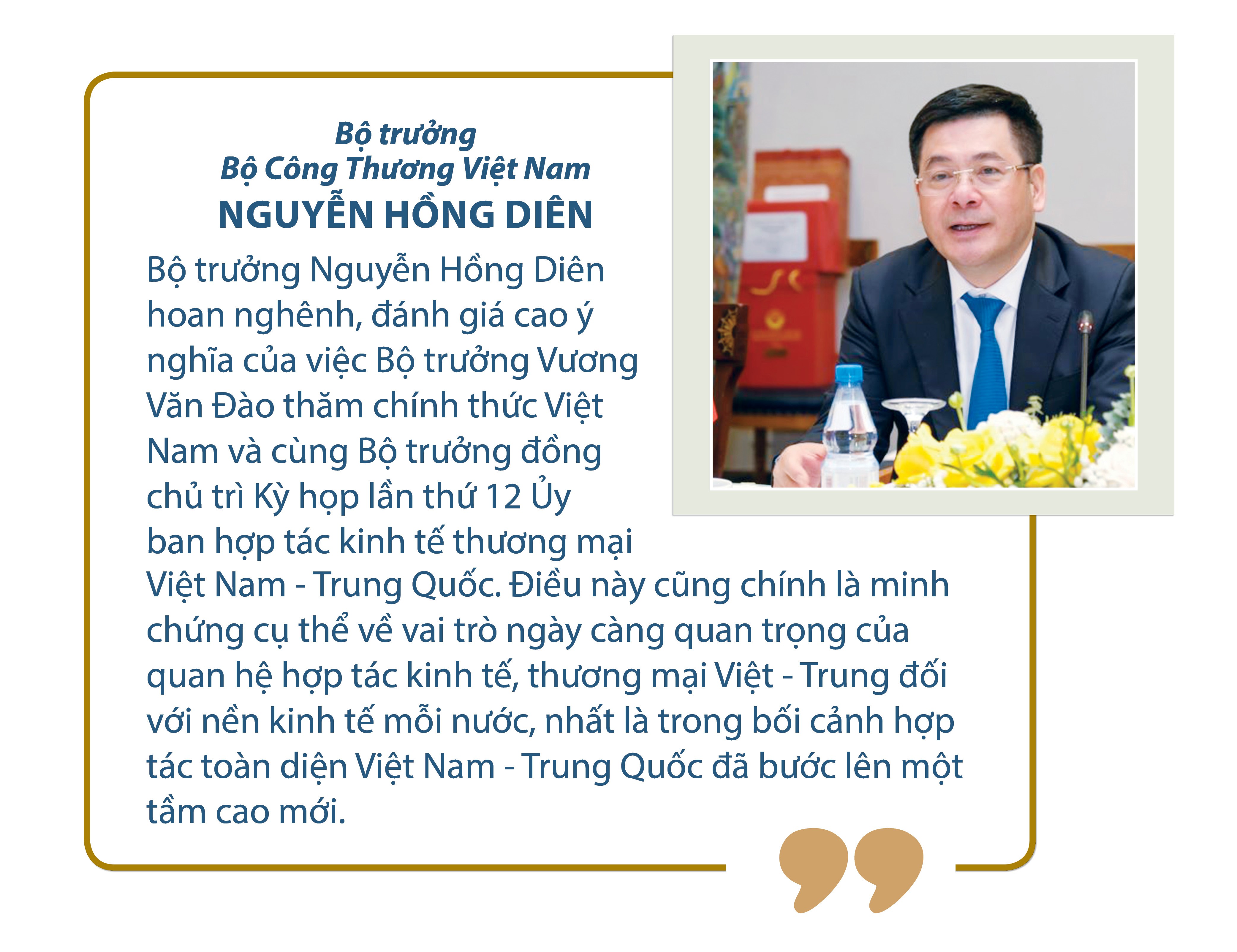 Longform: Hai Bộ trưởng và những kỷ niệm chung tay khơi dậy dòng chảy thương mại mạnh mẽ giữa hai nước