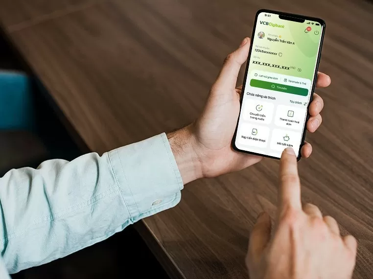 VCB Digibank có thêm giao diện an vui: chữ to, số rõ, phù hợp với khách hàng lớn tuổi