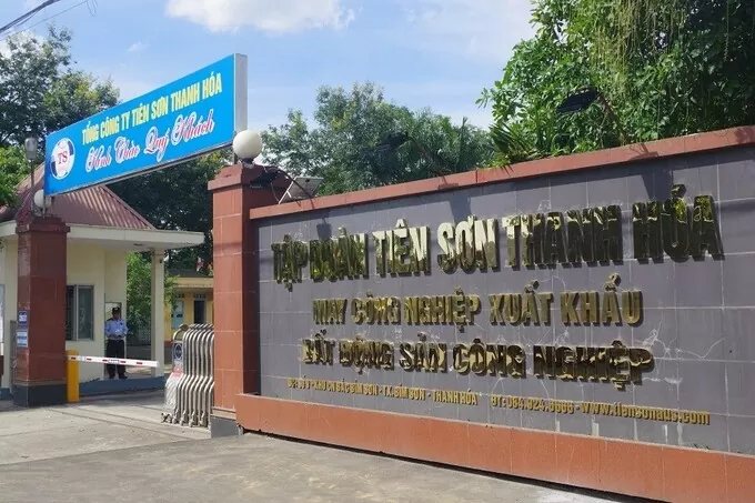 Công ty Tiên Sơn Thanh Hoá bị xử phạt 300 triệu đồng