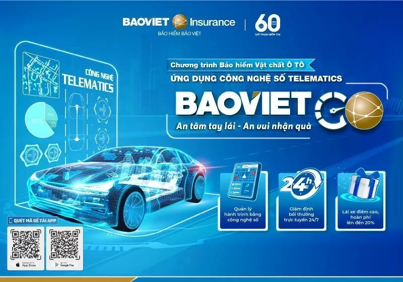 BAOVIET GO ra mắt bảo hiểm ô tô ứng dụng công nghệ số đầu tiên ở Việt Nam