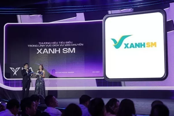 Xanh SM - quán quân giải thưởng “Thương hiệu tiêu biểu trong lĩnh vực Dịch vụ vận chuyển”