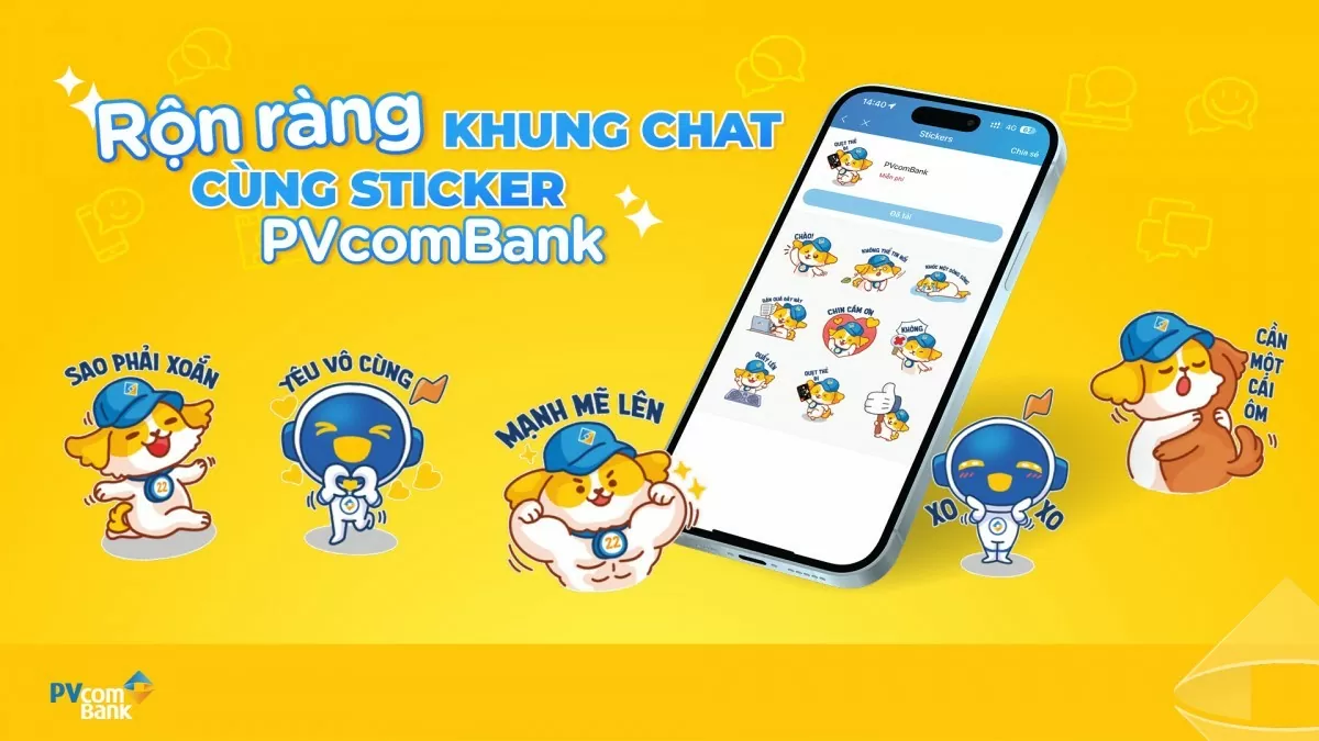 Gắn kết khách hàng thông qua sticker đại diện cho thương hiệu trên các nền tảng số