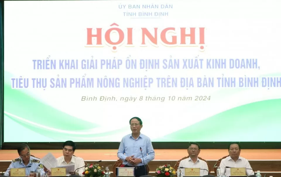 Bình Định: Triển khai giải pháp ổn định sản xuất kinh doanh, tiêu thụ sản phẩm nông nghiệp