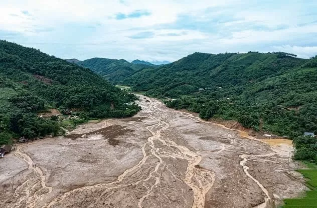 Hiện trường vụ lũ ống xảy ra tại thôn Làng Nủ, xã Phúc Khánh, H.Bảo Yên, tỉnh Lào Cai