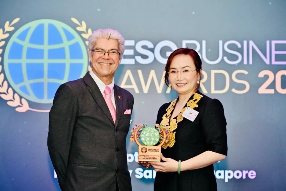 Giải thưởng “Nông nghiệp bền vững” tại ESG Business Awards 2024 công nhận những nỗ lực bền bỉ của TTC AgriS trong chiến lược phát triển bền vững