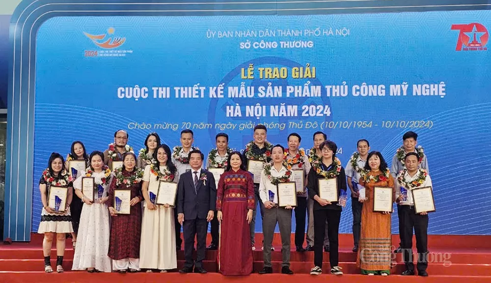 Vinh danh 90 tác phẩm đạt giải Cuộc thi Thiết kế mẫu sản phẩm thủ công mỹ nghệ Hà Nội năm 2024