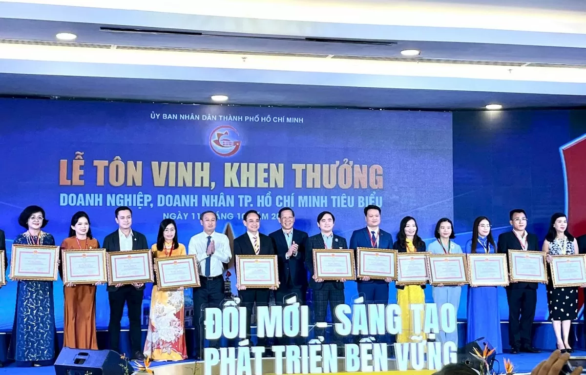 TP. Hồ Chí Minh: Tôn vinh các doanh nghiệp, doanh nhân tiêu biểu năm 2024