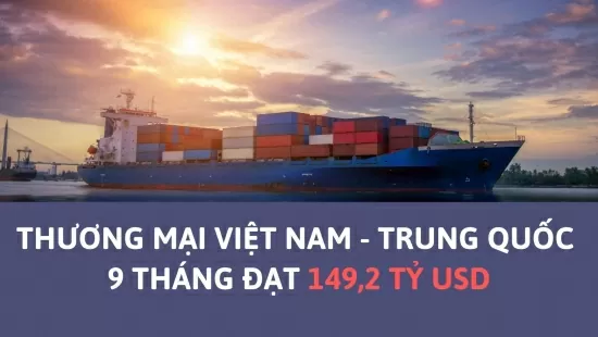 Infographic | Thương mại Việt Nam - Trung Quốc 9 tháng đạt 149,2 tỷ USD