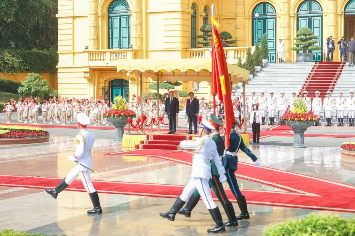 Thủ tướng Phạm Minh Chính chủ trì Lễ đón chính thức Thủ tướng Trung Quốc Lý Cường