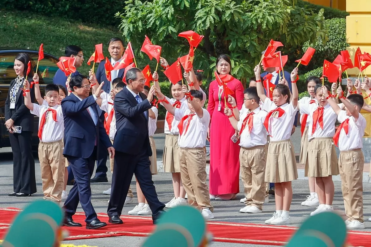 Thủ tướng Phạm Minh Chính chủ trì Lễ đón chính thức Thủ tướng Trung Quốc Lý Cường