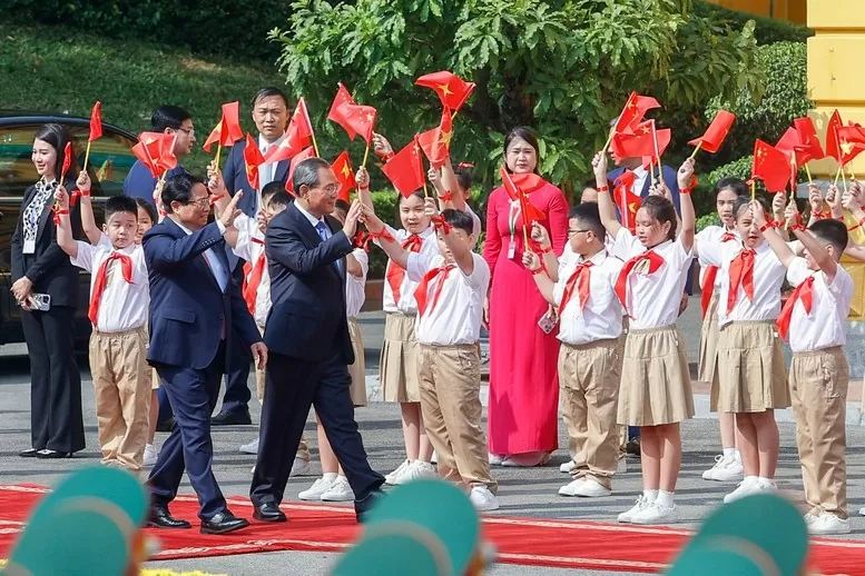 Chùm ảnh: Thủ tướng Chính phủ chủ trì lễ đón chính thức Thủ tướng Trung Quốc Lý Cường