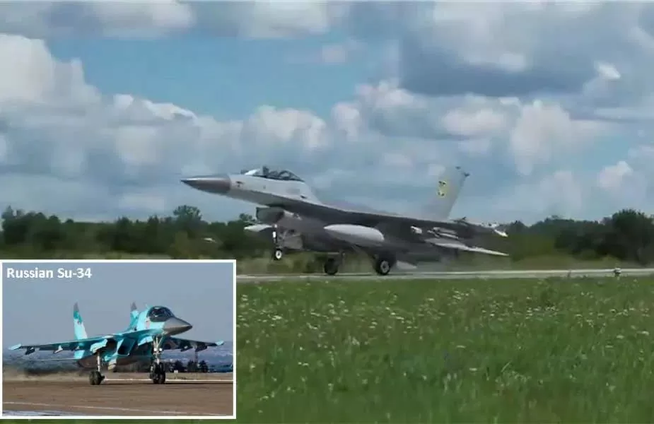 Cực nóng: Chiến đấu cơ F-16 Ukraine lần đầu bắn hạ Su-34 của Nga trên bầu trời