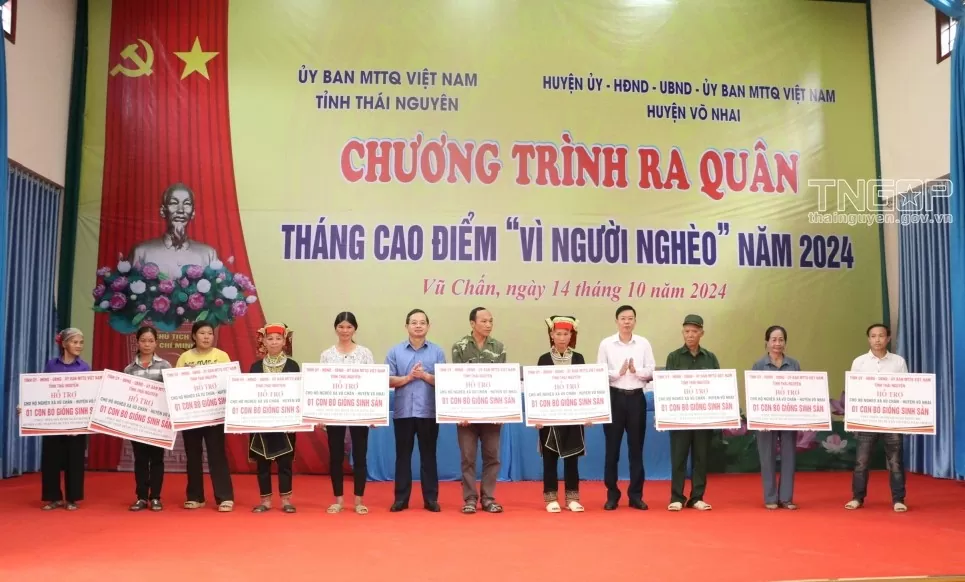 Thái Nguyên ra quân Tháng cao điểm 'Vì người nghèo' năm 2024