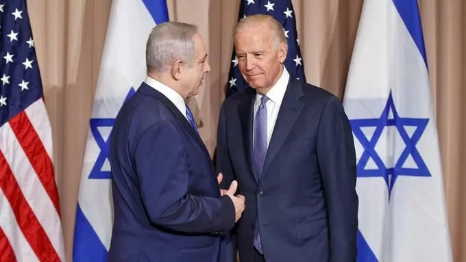 Thủ tướng Israel Benjamin Netanyahu và Tổng thống Mỹ Joe Biden. Ảnh: AP