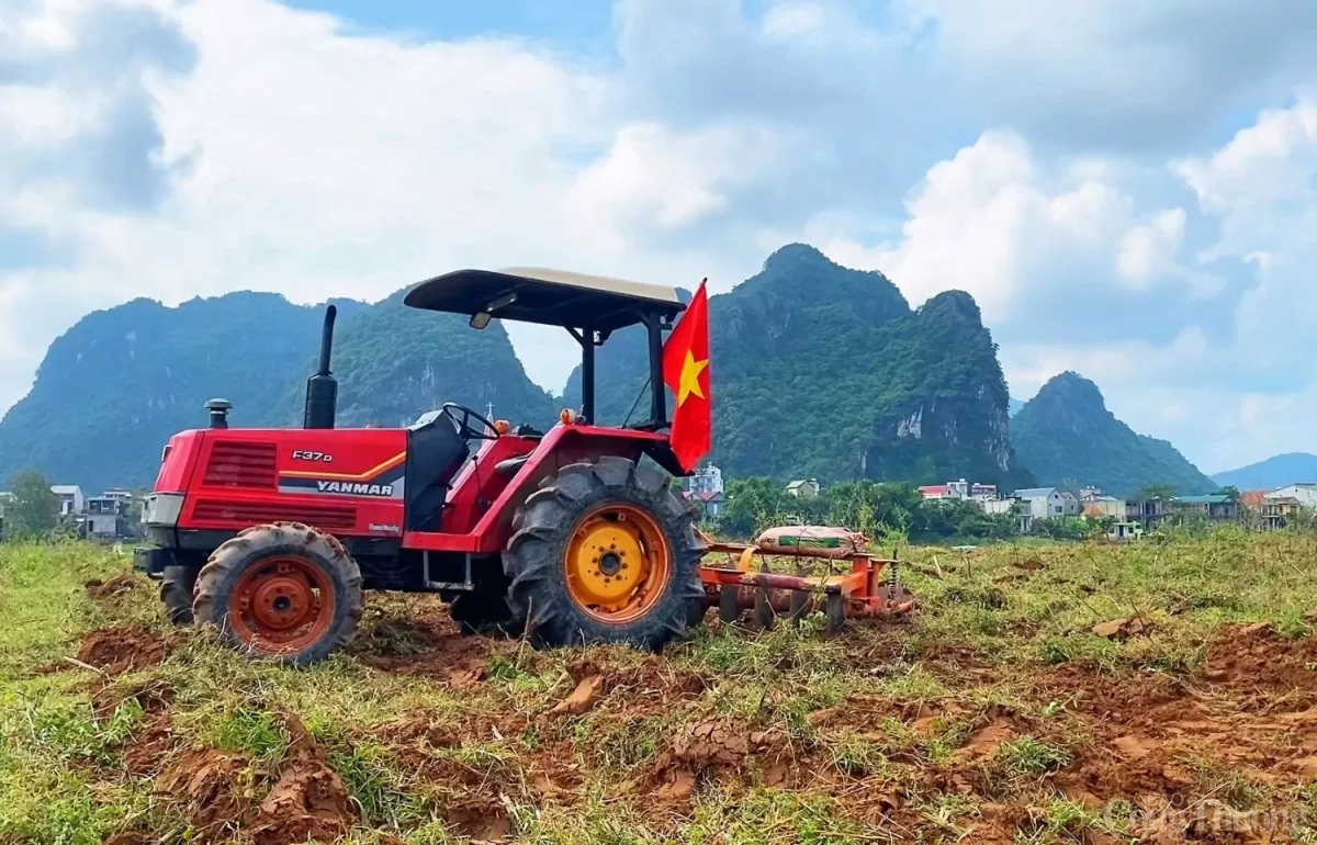 Quảng Bình: Nông dân vùng di sản Phong Nha tổ chức 'đua máy cày'