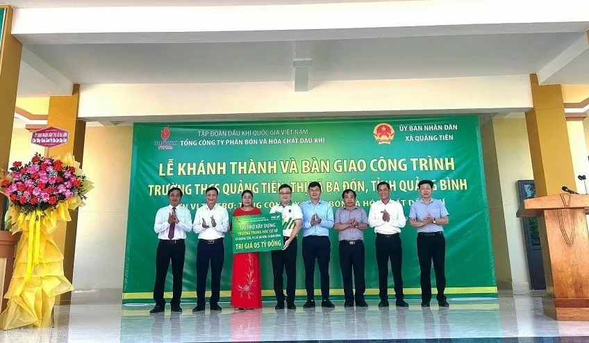 PVFCCo đồng hành cùng sự phát triển giáo dục