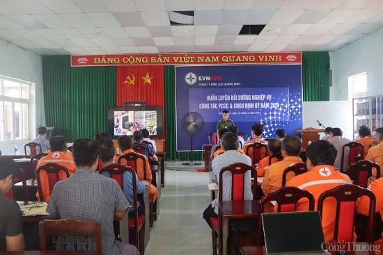 pc quang binh tham gia huan luyen boi duong nghiep vu phong chay chua chay