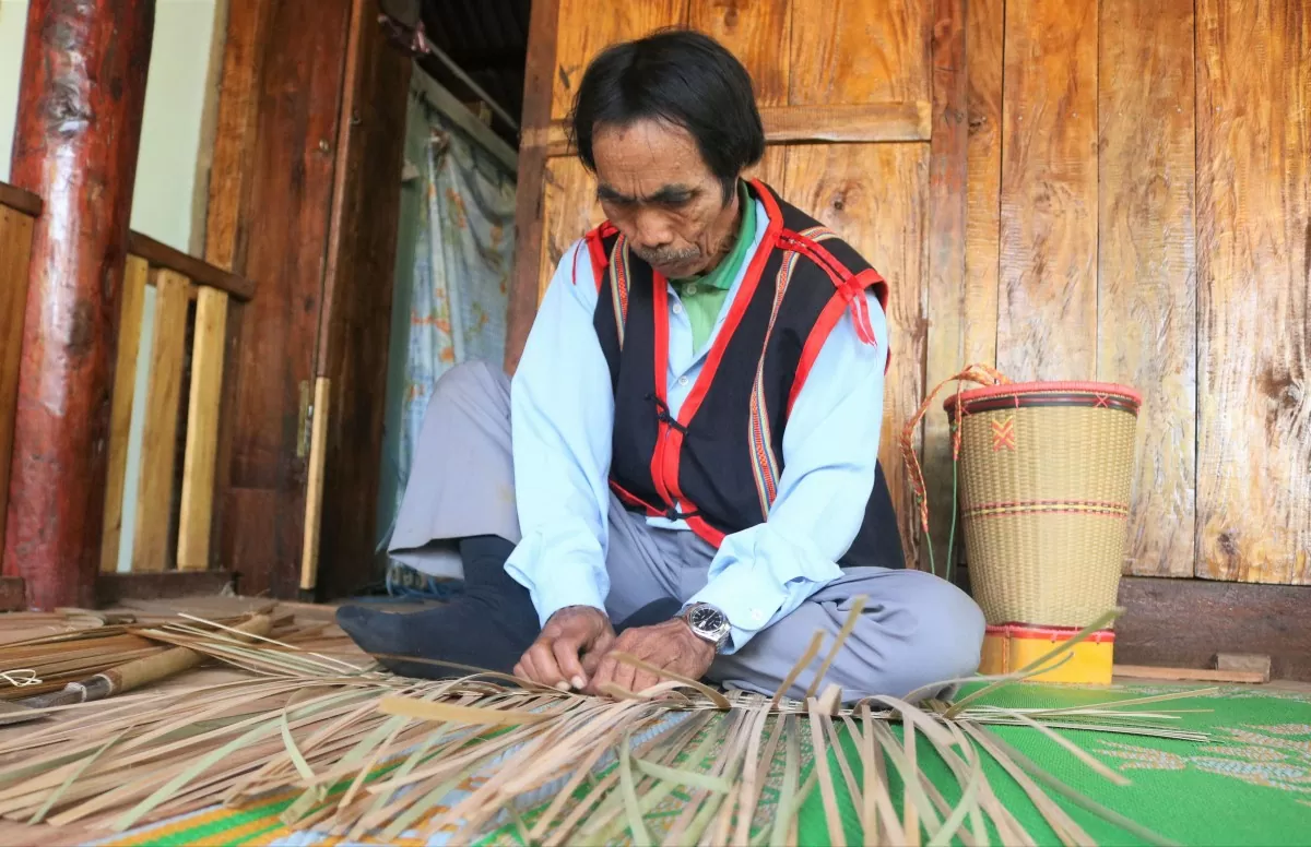 Kon Tum: Người Xơ Đăng bảo tồn nghề đan lát truyền thống