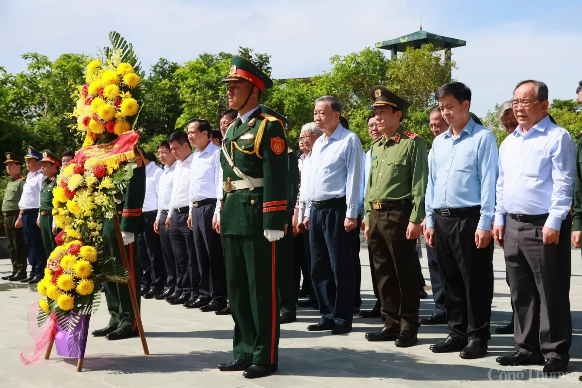 Tổng Bí thư, Chủ tịch nước Tô Lâm thăm, làm việc tại huyện đảo Cồn Cỏ