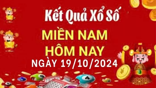 XSMN 19/10, Kết quả xổ số miền Nam hôm nay 19/10/2024, xổ số miền Nam ngày 19 tháng 10,trực tiếp XSMN 19/10