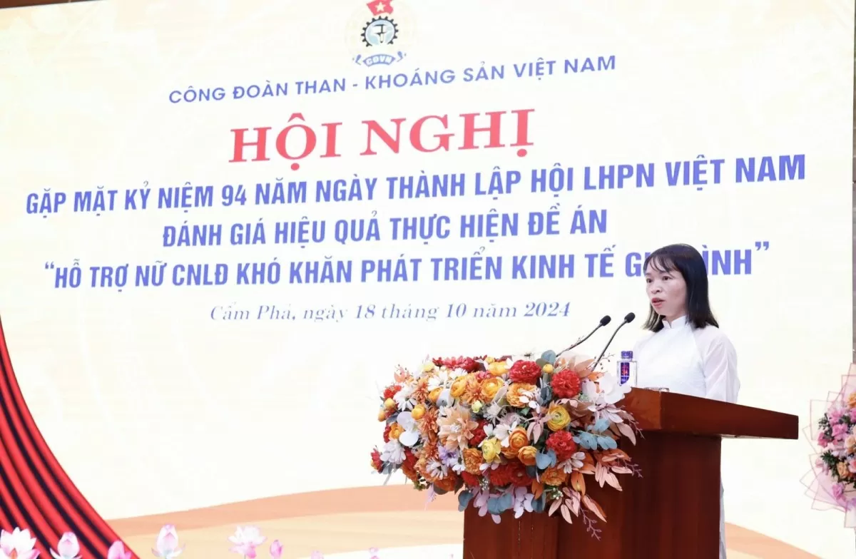 Công đoàn TKV: Gặp mặt kỷ niệm 94 năm ngày thành lập Hội LHPN Việt Nam 20/10 Công đoàn TKV: Gặp mặt kỷ niệm 94 năm ngày thành lập Hội LHPN Việt Nam 20/10