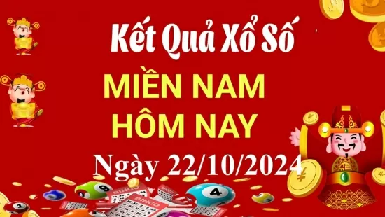 Kết quả Xổ số miền Nam ngày 22/10/2024, KQXSMN ngày 22 tháng 10, XSMN 22/10, xổ số miền Nam hôm nay