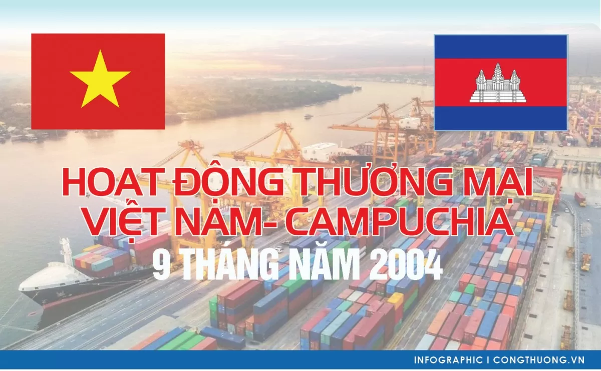 Infographic | Hoạt động thương mại  Việt Nam - Campuchia 9 tháng năm 2024