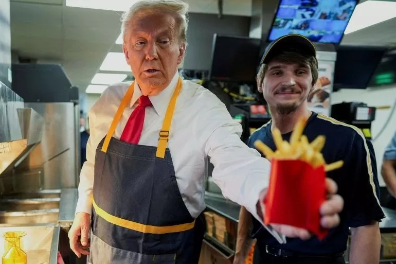 Bầu cử Mỹ 2024: McDonalds' lên tiếng về việc ông Trump ghé thăm cửa hàng