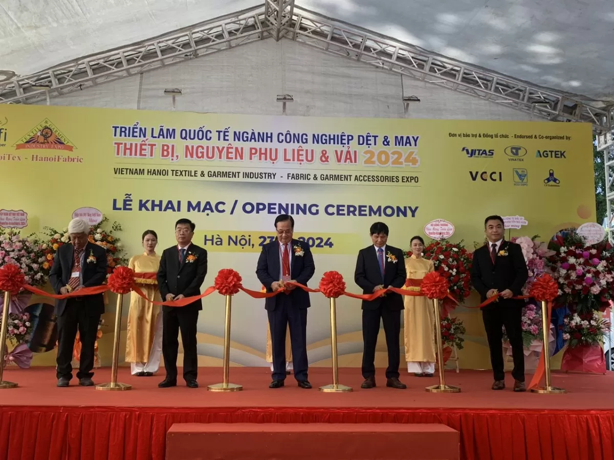 Khai mạc Triển lãm HanoiTex & HanoiFabric 2024