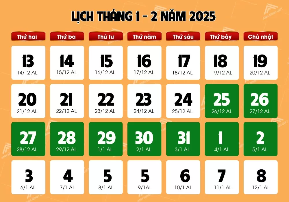 Trình Thủ tướng Chính phủ lịch nghỉ Tết Nguyên đán 2025